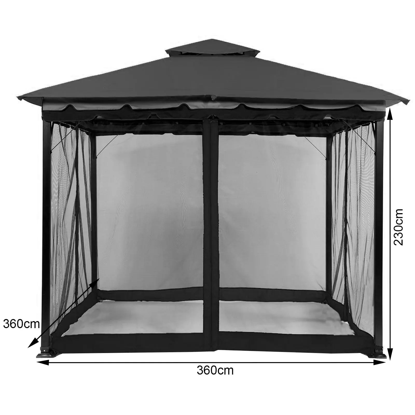 Mosquito Net with Zipper for Garden, Mosquito Net Curtain for Gazebo, Outdoor