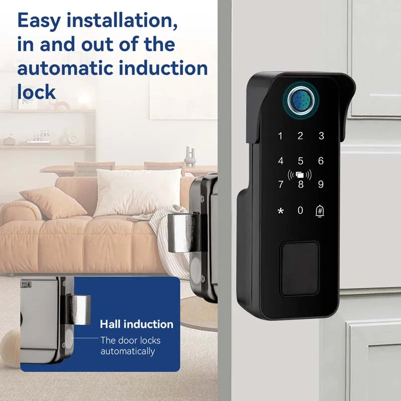 Tuya – serrure de porte intelligente étanche, empreinte digitale, télécommande de jardin extérieur, carte APP, Code numérique, serrure électronique à Double jante ﻿ ﻿