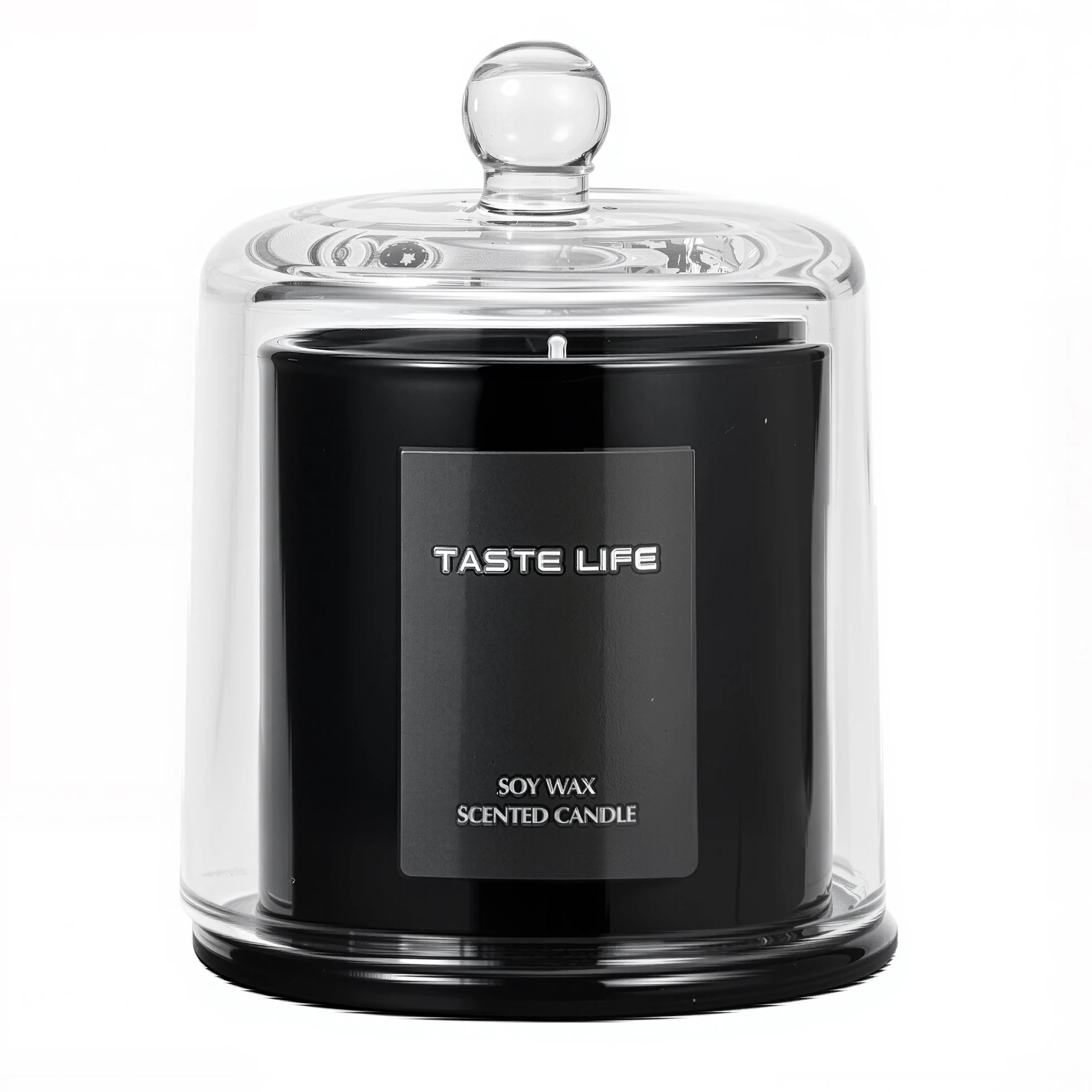 Bougies parfumées à la cire de soja de qualité supérieure avec cloche en verre, aromathérapie à l'huile essentielle sans fumée pour Spa à domicile, décoration prête en cadeau