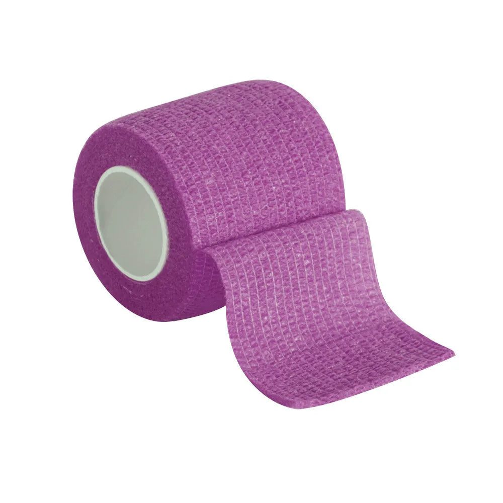 Bandage médical en gaze, 1 rouleau de 2.5/5/10cm x 4.5m, bandes élastiques respirantes auto-adhésives pour le sport, fixation des doigts, des poignets et des jambes