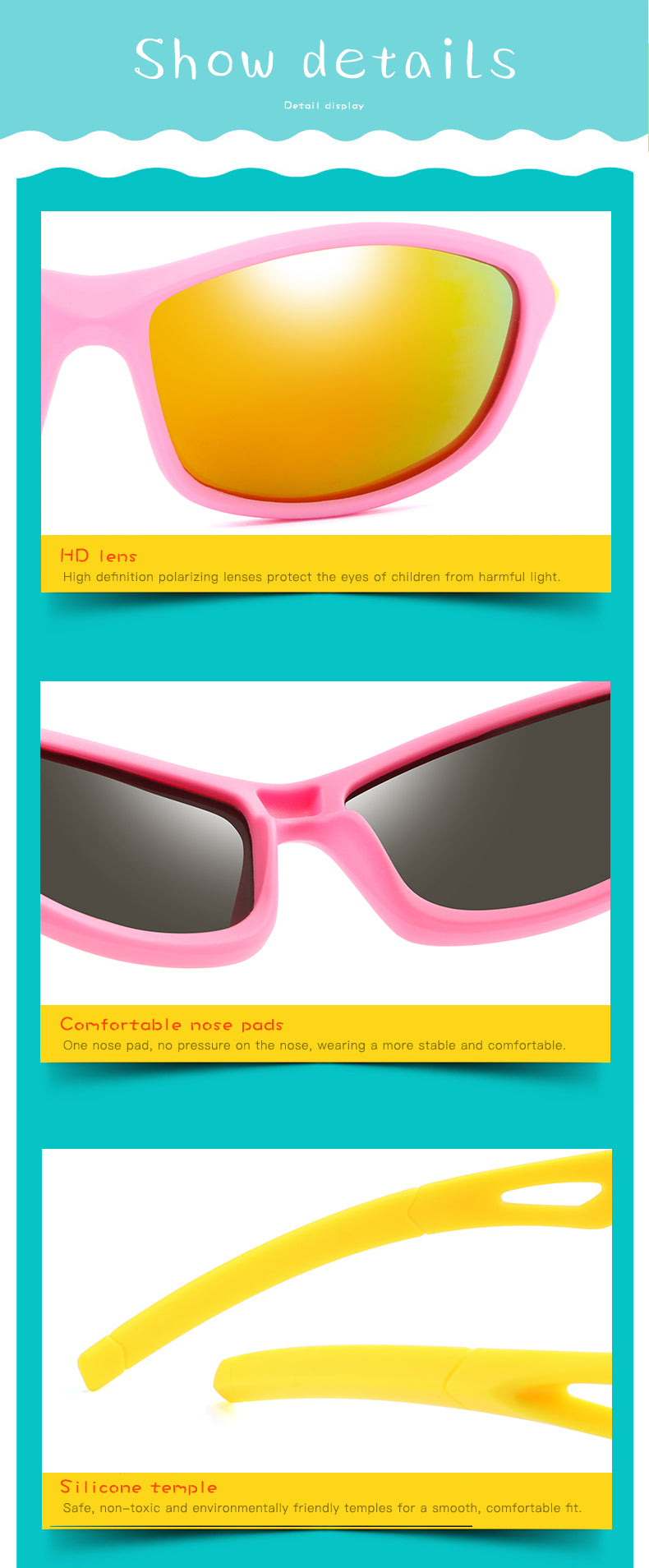 Enfants garçon sport lunettes de soleil TR90 Cool lunettes de soleil lunettes extérieures Protection UV lunettes équilibre voiture glisser nuances enfants lunettes