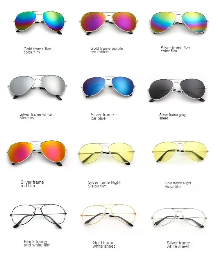 Vintage sunglasses for men and women, metal frame, fashionable shades, for outdoor sports, new 2024 collection