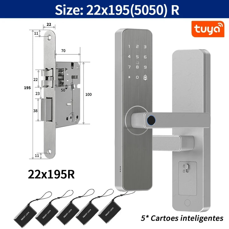 Serrure de porte intelligente pour maison et appartement, caméra d'Arabie Saoudite, WiFi