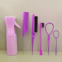 Coiffure enfant en bas âge boucle Topsy Rat queue de poney outils tresse bord brosse ensemble peigne pulvérisateur bouteille accessoires de coiffure enfants filles