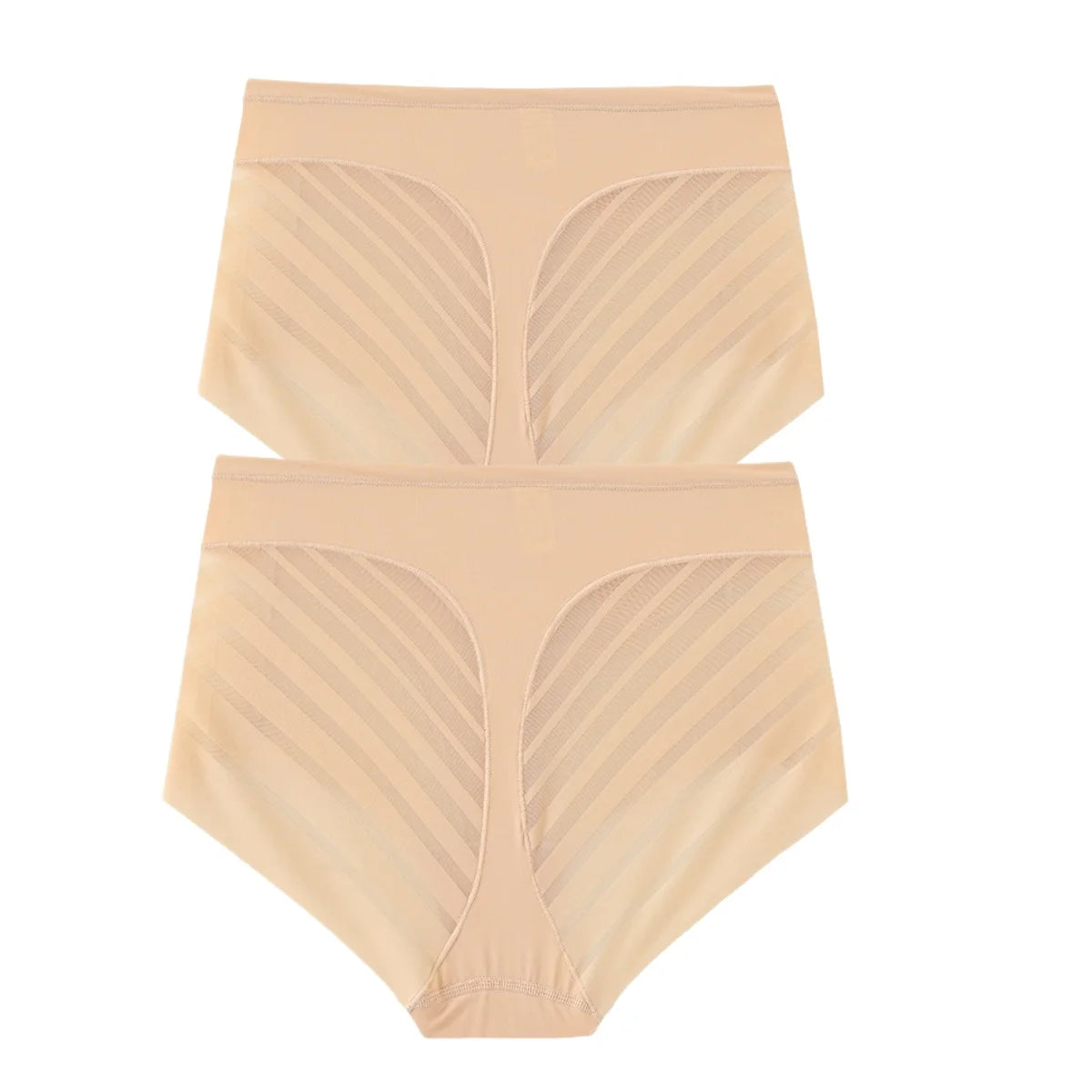 2 pièces/ensemble glace soie ventre contrôle culottes femmes taille haute Shapewear pantalon femme Sexy Lingerie sous-vêtements amincissants M-3XL slips