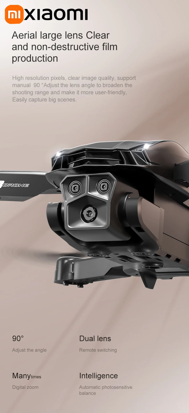 Xiaomi D88 Drone 8K aérien HD double caméra photographie Intelligent évitement d'obstacles moteur sans brosse 5G WIFI GPS retour VR Drone