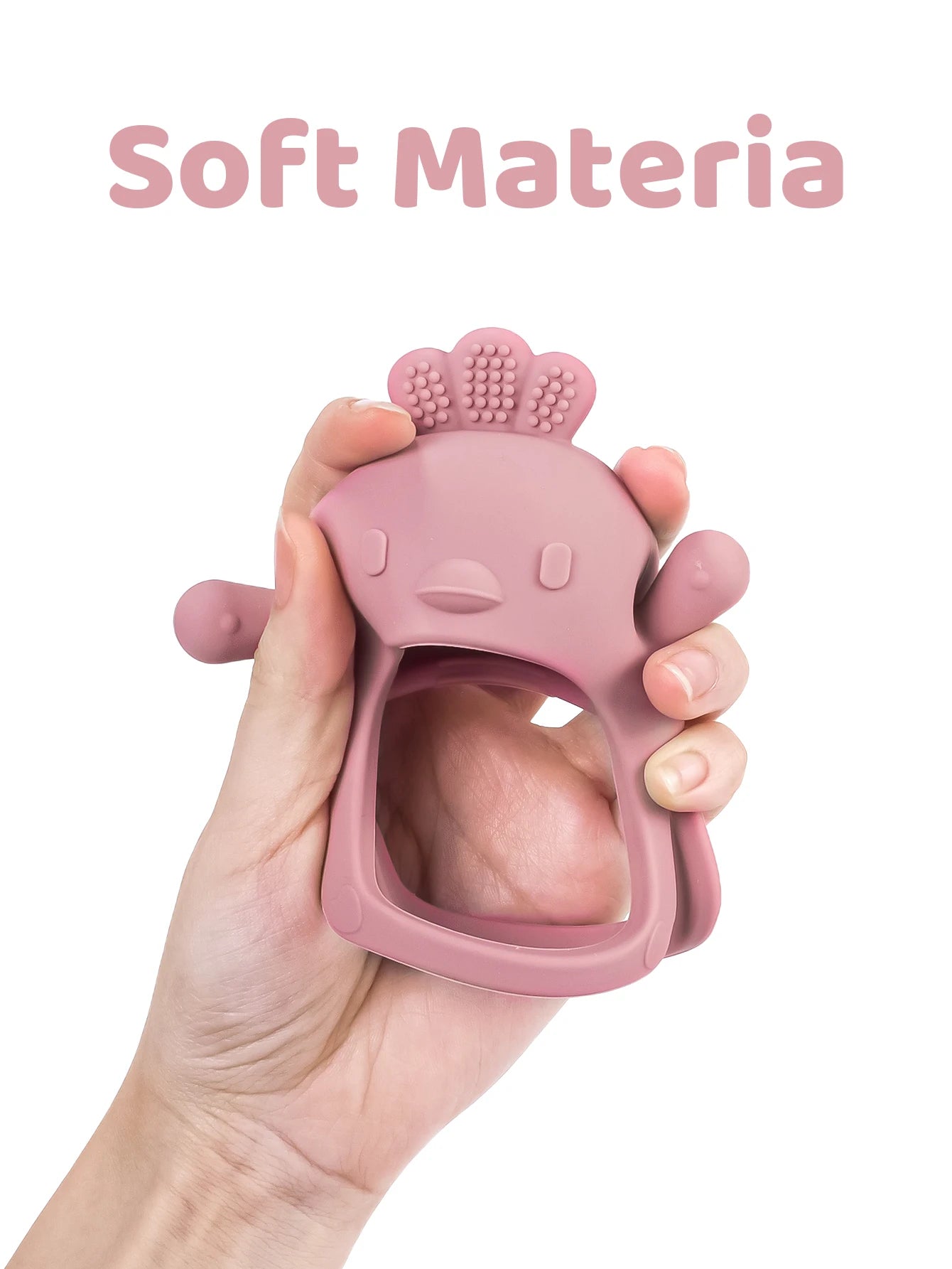 Gants de dentition en Silicone pour bébé, sans BPA, pour enfants, soins dentaires pour nouveau-né, gencives, Anti-alimentation, main  Accessoires pour bébé avec bâton molaire