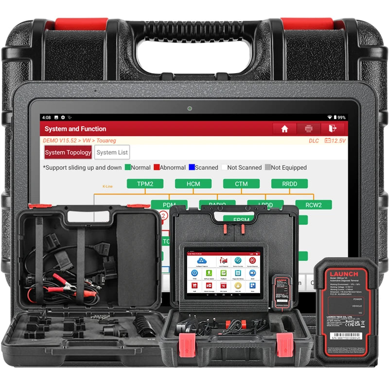 LAUNCH X431 PRO3 V + 5.0 Diagnostic Tool OBD2 Automotive Scanner for Cars, Topology Mapping, and Automotive Mechanics.