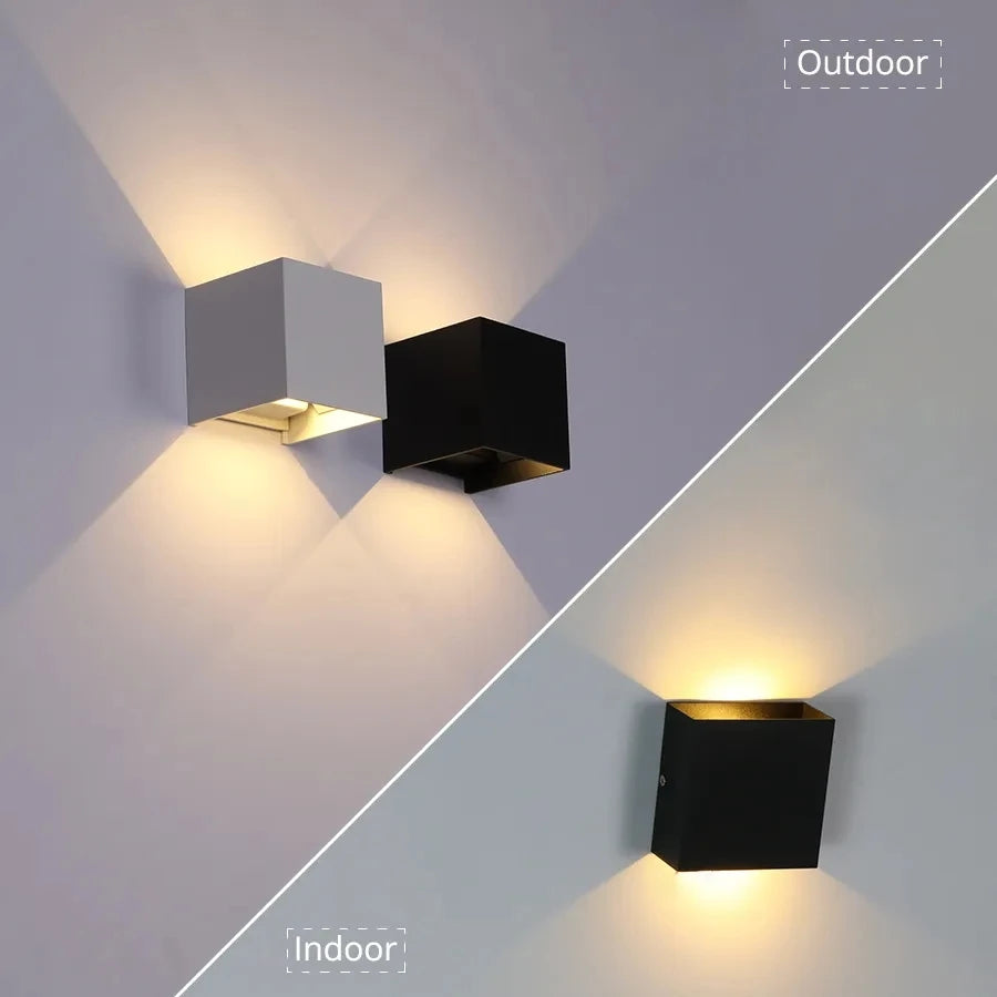 LED 6 W/12 W extérieur étanche IP65 applique murale porche jardin applique et intérieur chambre salon décoration éclairage lampe