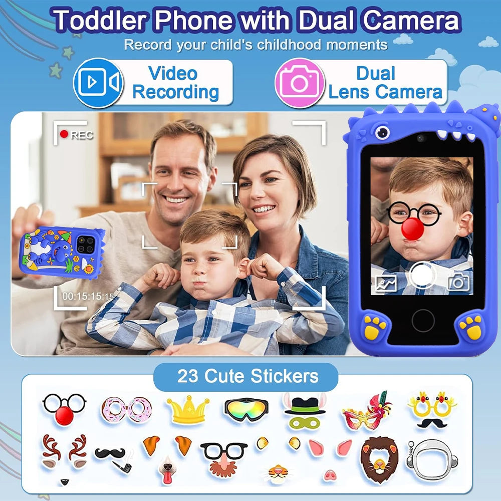 Jouets éducatifs intelligents pour enfants, lecteur Musci, apprentissage du Selfie, téléphone pour tout-petits de 3 à 12 ans, meilleurs cadeaux de noël et d'anniversaire