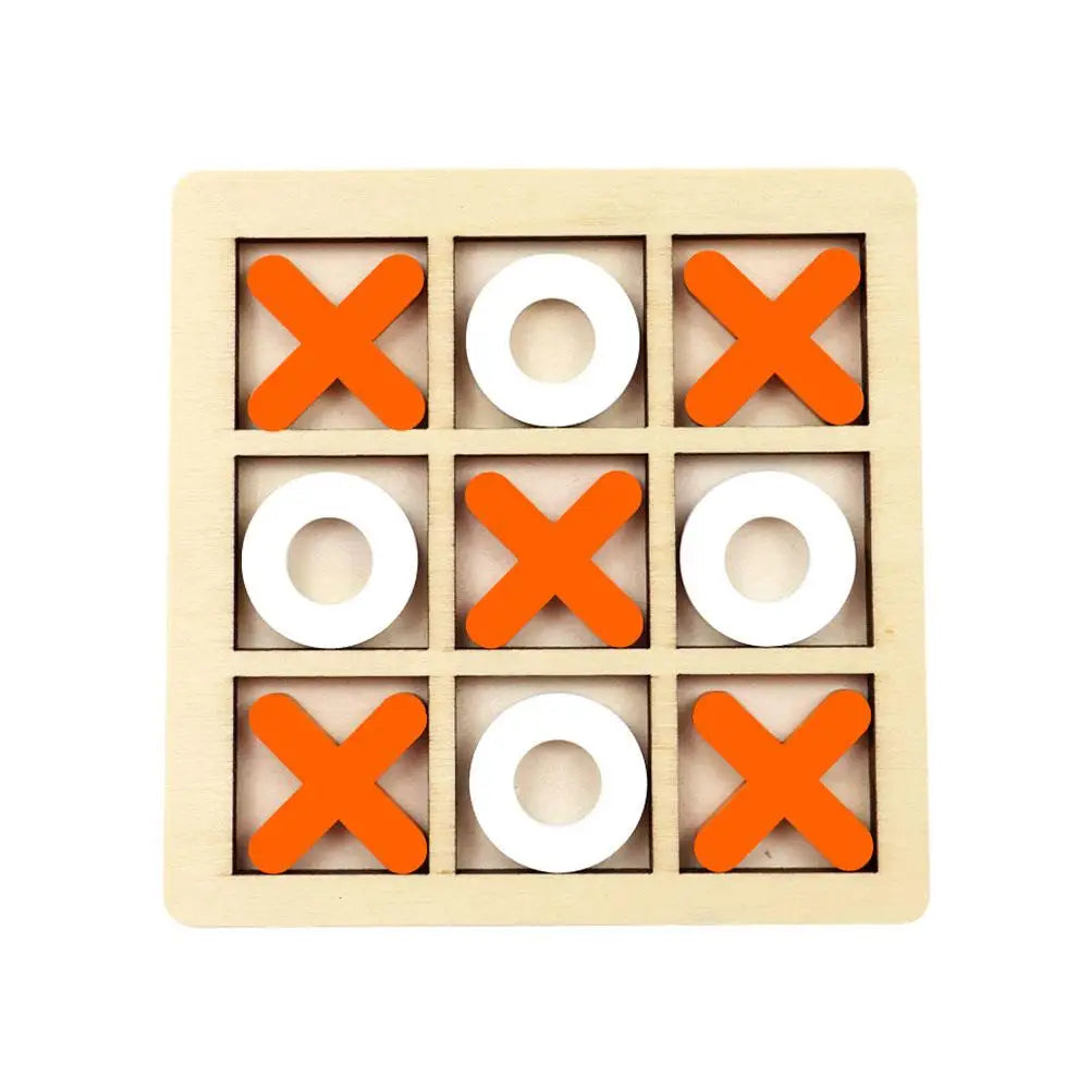 Mini Échiquier en Bois XO Tic Tac Parker, Puzzle d'Interaction Montessori, Jeu d'Entraînement, ApprentiCumbria du Cerveau, Jouet Précoce