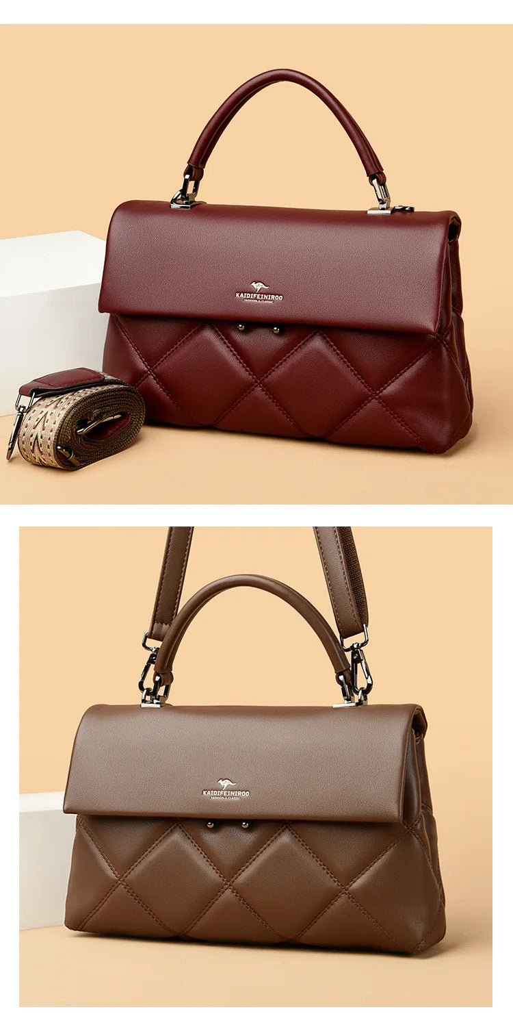 Sac pour femmes nouvelle tendance sacs à main coréens concepteur de luxe marque dames sacs à bandoulière en cuir souple mode polyvalent sacs à bandoulière