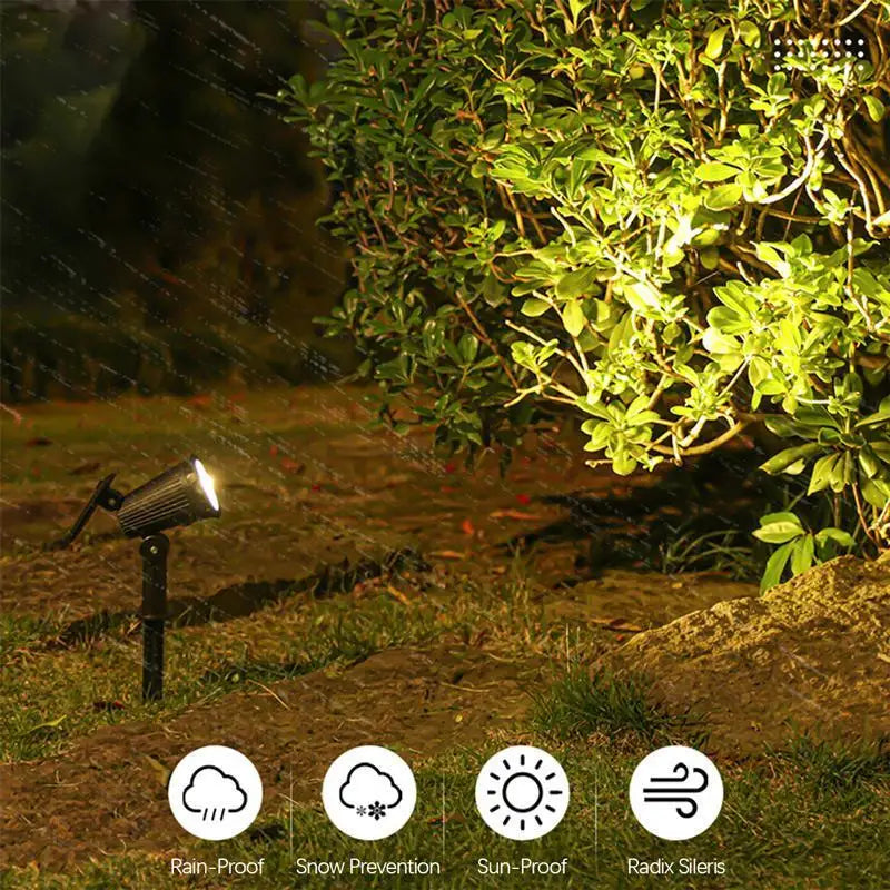 9 LED Solar Garden Spotlights, IP65 Waterproof, Adjustable Brightness, for Outdoor Backyard, Driveway, Lawn Decor Lighting