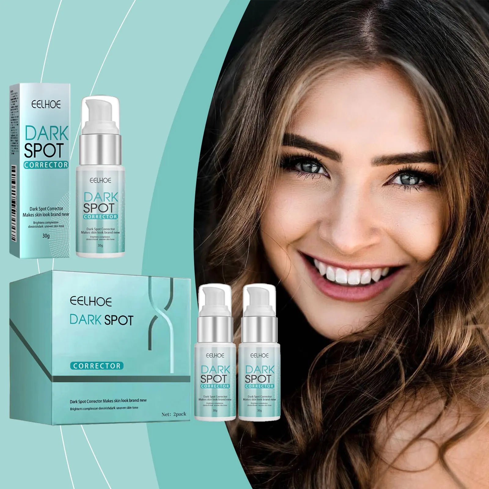 EELHOE – crème anti-taches foncées pour le visage, élimination de la pigmentation, mélasma, élimine l'hydratation en profondeur, éclaircissante pour la peau, crème Anti-taches de rousseur, 30g
