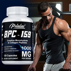 BPC-159, avec peptides de créatine monohydrate et de collagène – Améliore l'énergie, l'endurance, soutient la récupération musculaire et athlétique