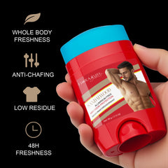 Déodorant en bois de santal pour hommes, crème anti-odeur corporelle, sans aluminium, haute Endurance, défense de la sueur et Protection contre les odeurs, Portable