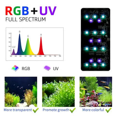 WEEK AQUA USB lumière d'aquarium plante grandir spectre complet LED écologie Microlandspape lumière Nano lumière d'aquarium