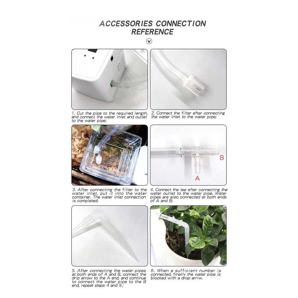 Dispositif d'arrosage Intelligent WIFI, Double pompe, système d'irrigation goutte-à-goutte automatique, contrôleur d'application à distance pour terrasse de jardin