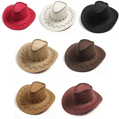 Chapeau de cowboy occidental à bord incurvé pour enfants, chapeau de soleil extérieur pour tout-petits, cadeaux d'anniversaire pour enfants, casquette de vacances, chapeau de cosplay de fête, nouveau