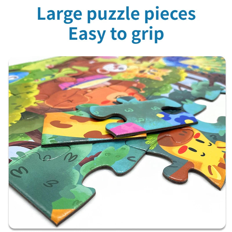 Puzzle de Transport en Papier pour Enfant de 3 à 6 Ans, Grandes Pièces, Cadeau d'Éveil, Jouets pour Bébé, 36 Pièces