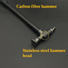 Car dent removal hammer, body repair, impact leveling hammer, replaceable traceless repair tool, carbon fiber and stainless steel
