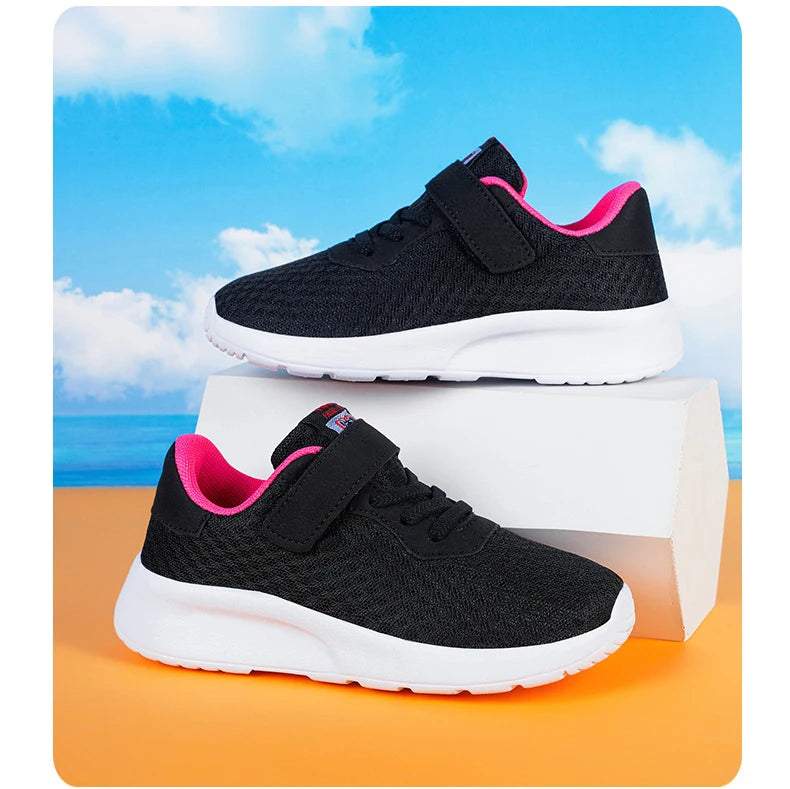 Baskets légères à semelles souples pour enfants, chaussures de sport, de course, de marche, de Tennis, en maille, pour garçons et filles