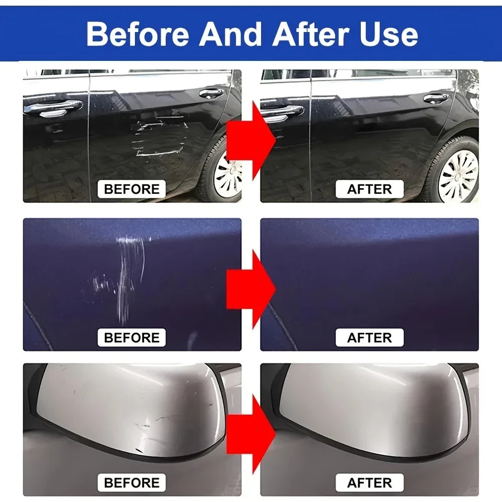 Car scratch remover, paint care tools, paint remover, scratch repair, polishing, car body, grinding compound, scratch warning