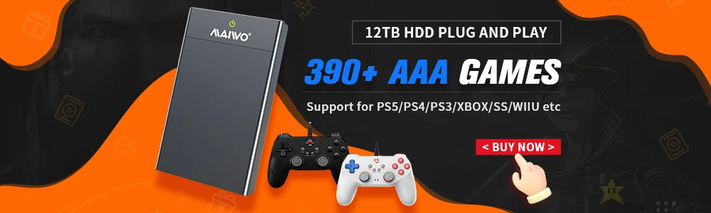 Play Zone 1T jeu SSD pour PS5/PS4/PS3/PS2/Switch/Xbox/WIIU 80 + émulateurs boîte de lancement & Retrobat & Playnite 16191 jeux pour PC/ordinateur portable