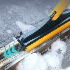 Brosse de nettoyage de sol 2 en 1, brosse de nettoyage à Long manche, essuie-glace amovible, balai magique, raclette, carrelage, outils de nettoyage de cuisine