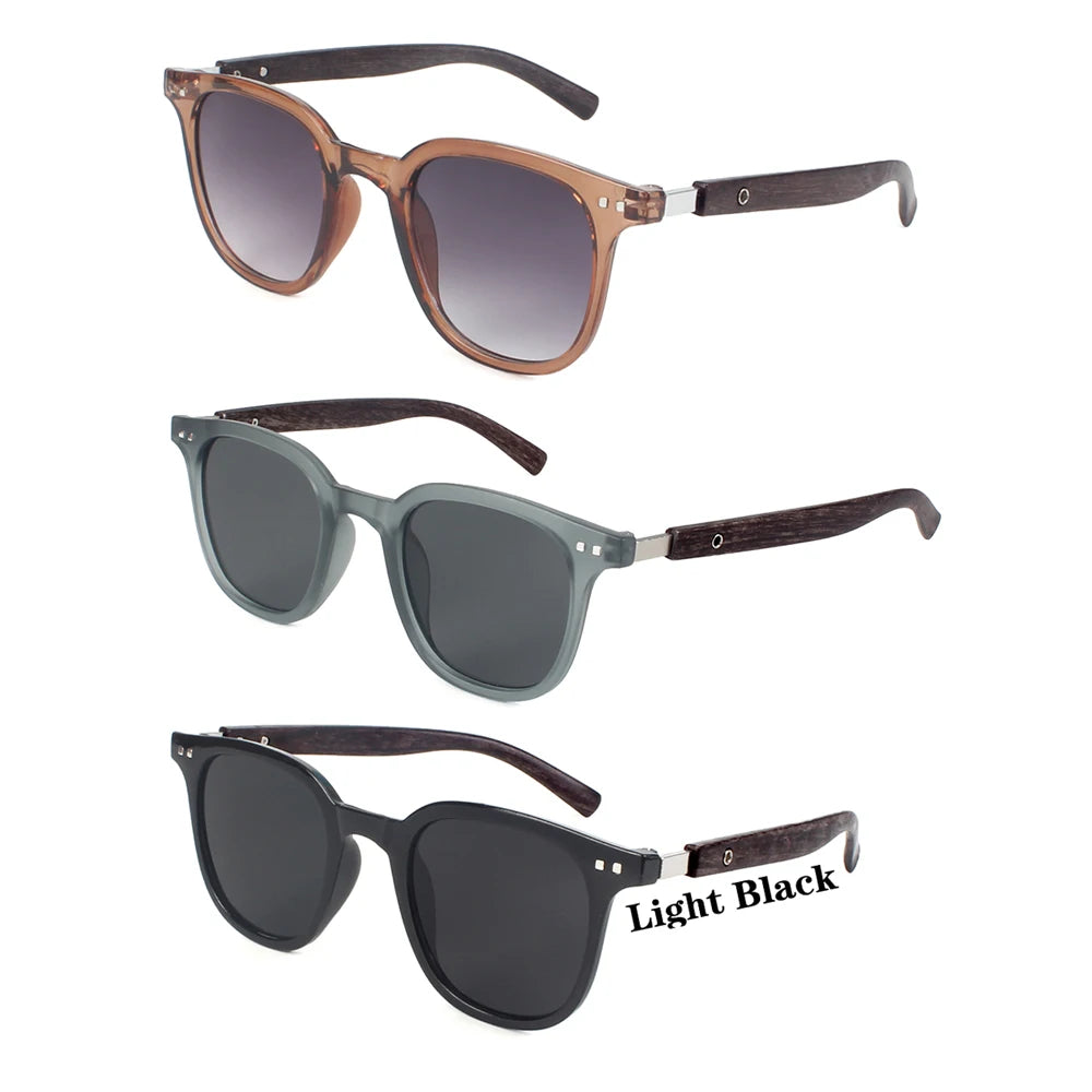 Nouveaux hommes Vintage cadre en bois lunettes de soleil marque classique carré lunettes de soleil revêtement lentille conduite lunettes pour femmes mâle