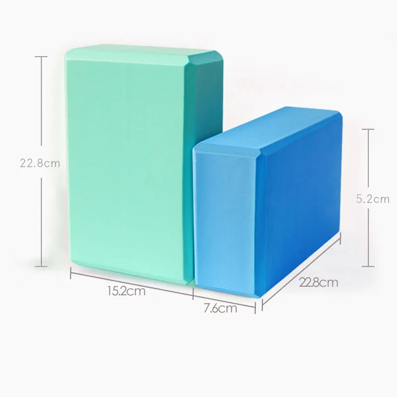 Blocs de Yoga haute densité 1 pièce, briques de Fitness d'entraînement en mousse EVA, blocs de gymnastique antidérapants à poignée extensible Pilates, gymnastique