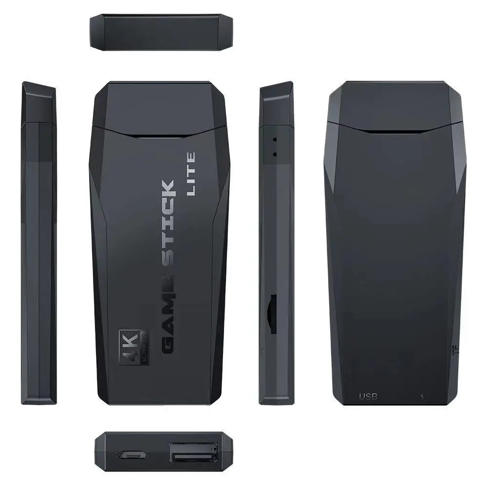 Console de jeu vidéo 2.4G, Double contrôleur sans fil, bâton de jeu 4K 10000 jeux 64 32 go, jeux rétro pour PS1/GBA Boy, cadeau de noël