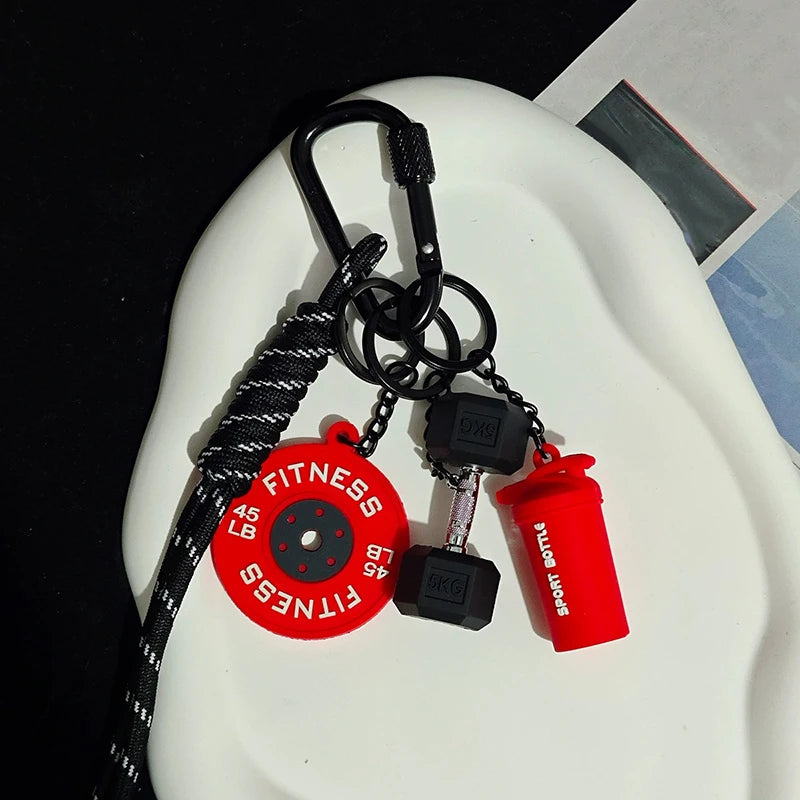 Porte-clés de Fitness pour les amateurs de gymnastique, cadeau Premium, accessoires pour les amateurs de sport, sacs d'entraînement, bouteilles d'eau, boucle en forme de D