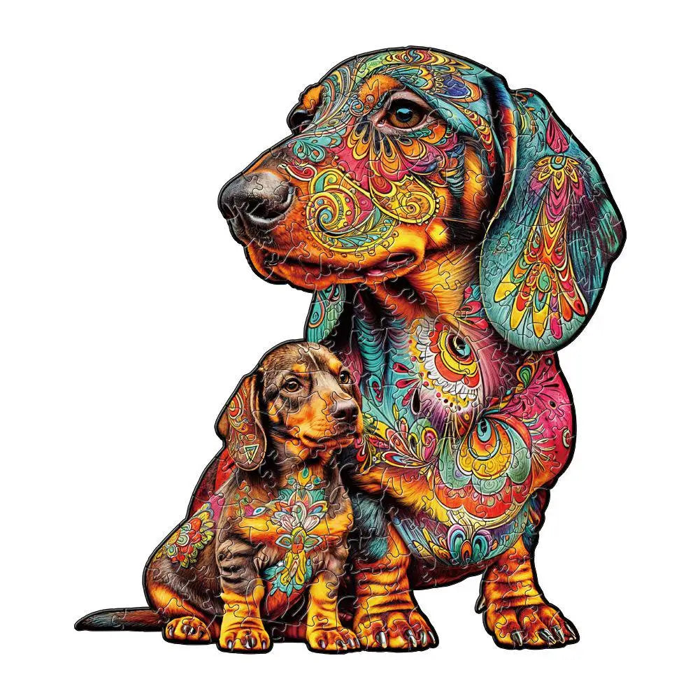 Puzzle en bois en forme d'animal irrégulier Puzzle en bois succulent coloré puzzle magique jouet intellectuel jouets éducatifs jeu naissance