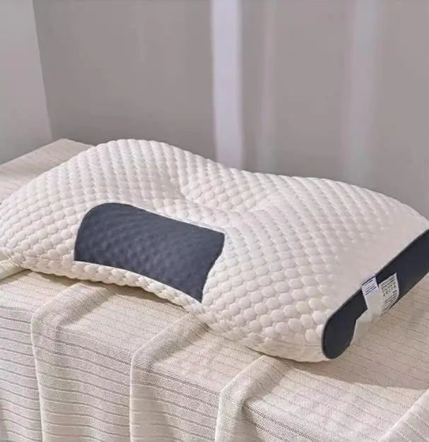 Oreiller de Massage SPA 3D, soutien cervical et oreiller d'allaitement bien pour dormir, aide au sommeil et protéger le cou, oreiller en coton tricoté