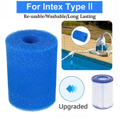 Éponge filtrante de piscine en Bio mousse réutilisable, longue durée, facile à nettoyer, universelle pour le Type I/II/VI/D, 1 pièce