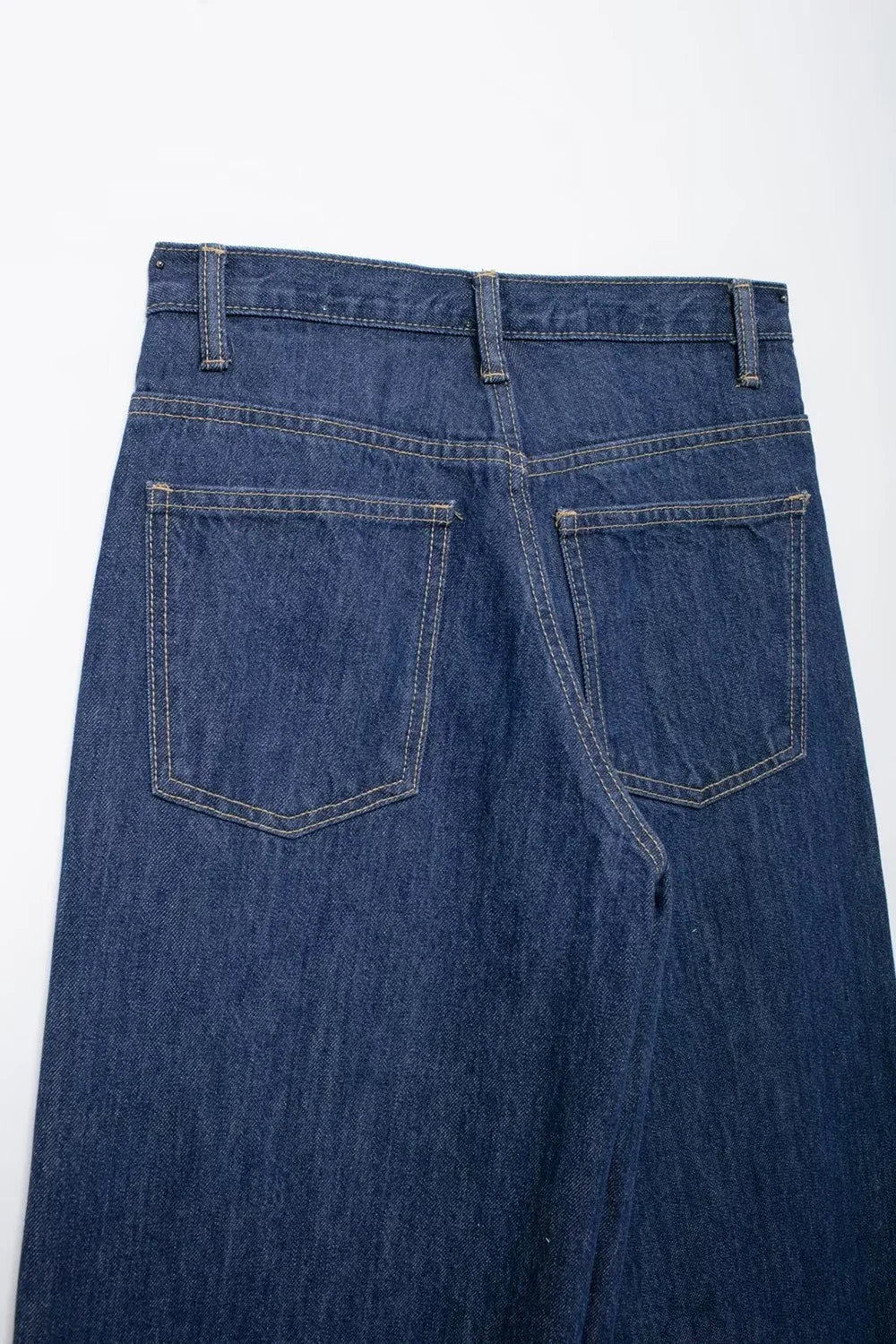 Jeans asymétriques à taille haute et à jambes larges pour femmes nouveaux modèles de base mode polyvalente pantalons droits pantalons