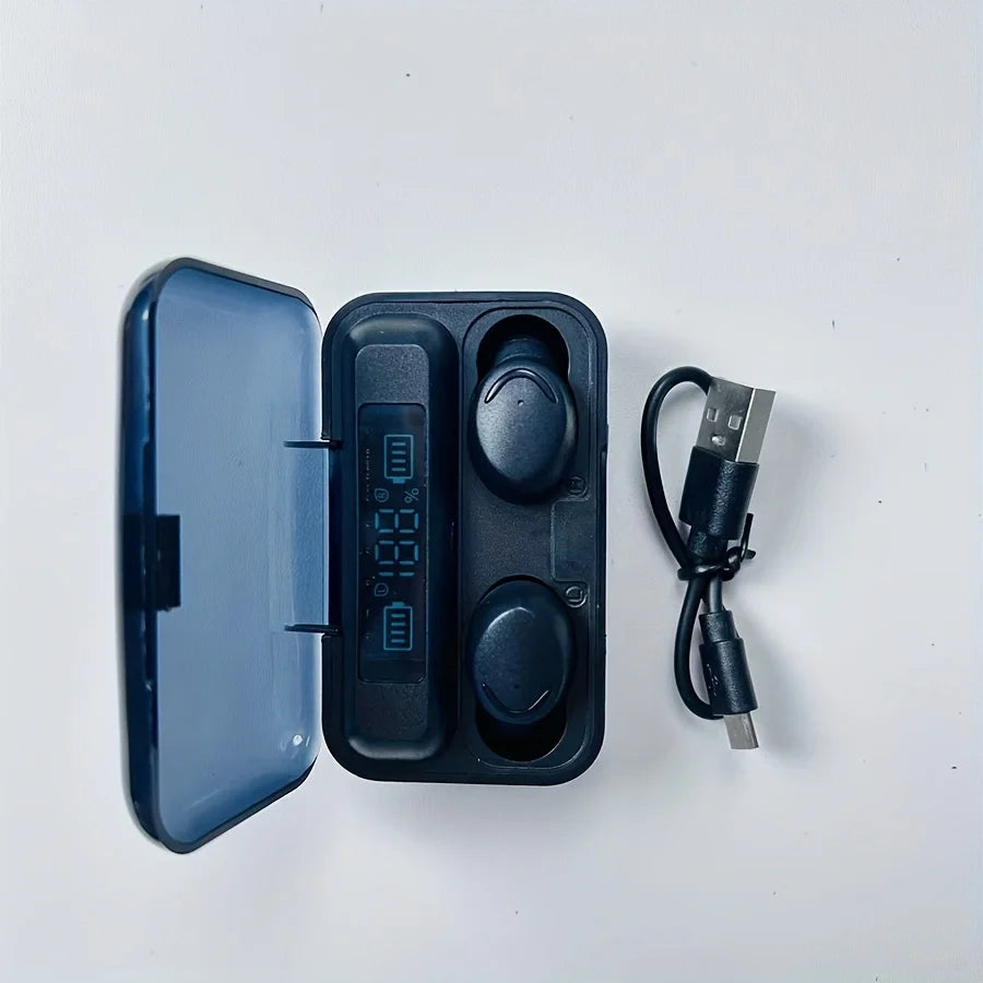 Écouteurs sans fil bluetooth casque de jeu intra-auriculaire sans fil avec affichage numérique casque de sport audifonos bluetooth