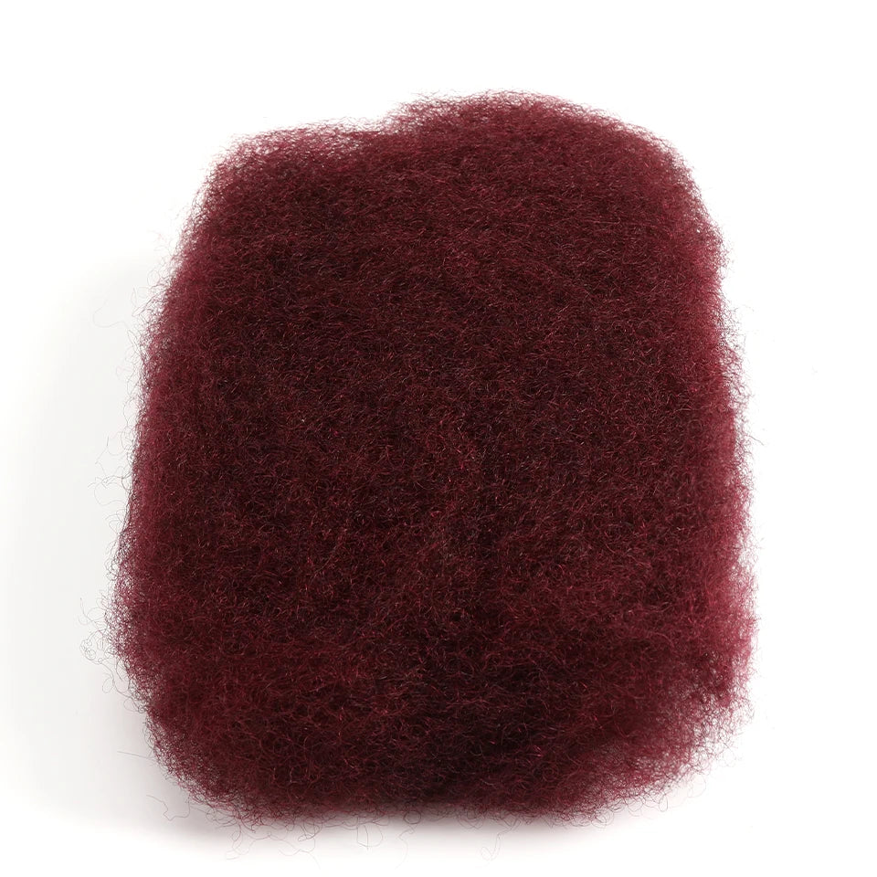 Tresses torsadées de couleur naturelle QVR, cheveux brésiliens Remy sans trame, Afro crépus, en vrac, pour tressage, 1 paquet de 50 g/pièce