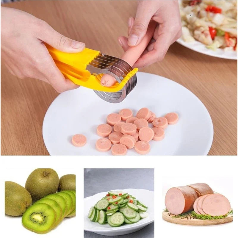 Coupeur de fruits en plastique écologique, outil de cuisine de qualité supérieure, idéal pour trancher, couper les concombres et plus encore