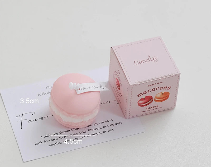 Bougies parfumées Macaron végétal naturel, Magnolia Yulan, Fruits parfumés, aromathérapie, fête, feuille rouge fraîche, bougie pour la maison