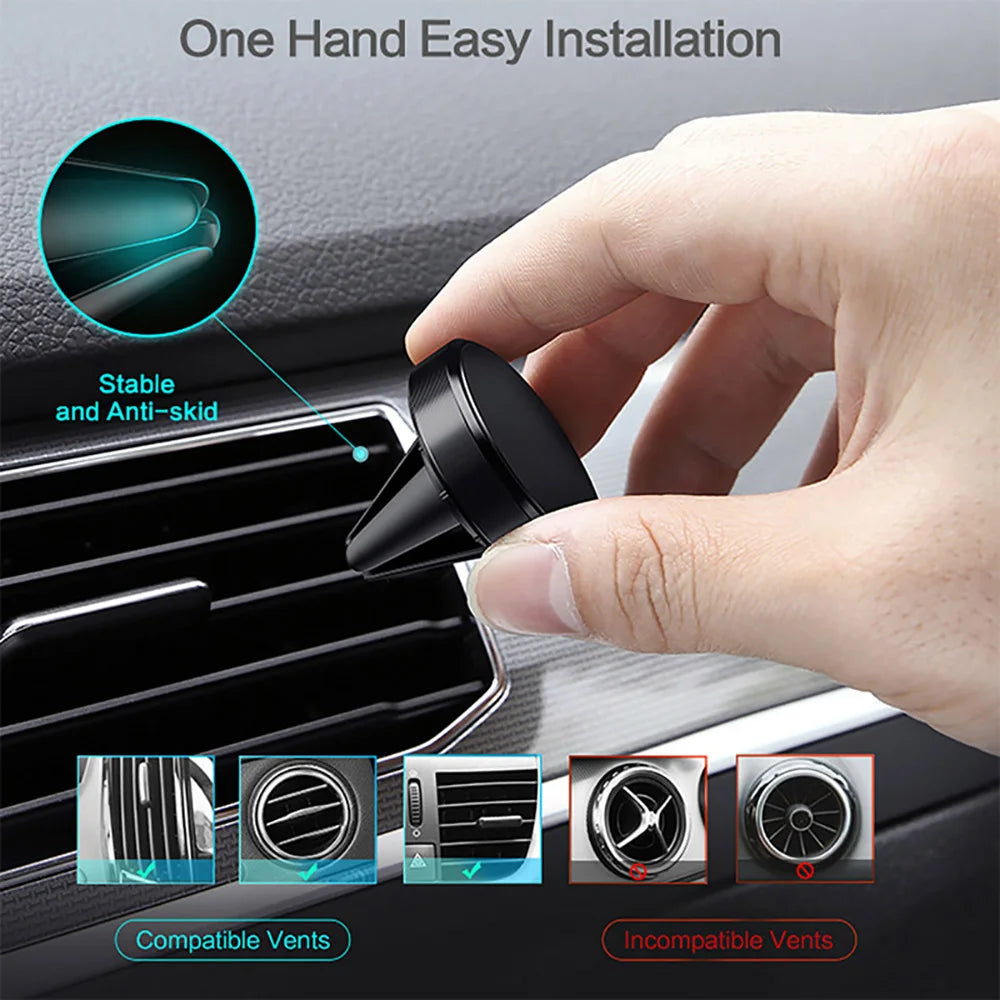 Support de téléphone magnétique dans la voiture GPS support de ventilation support magnétique support de téléphone portable de voiture accessoires de voiture intérieur autocollant magnétique de voiture