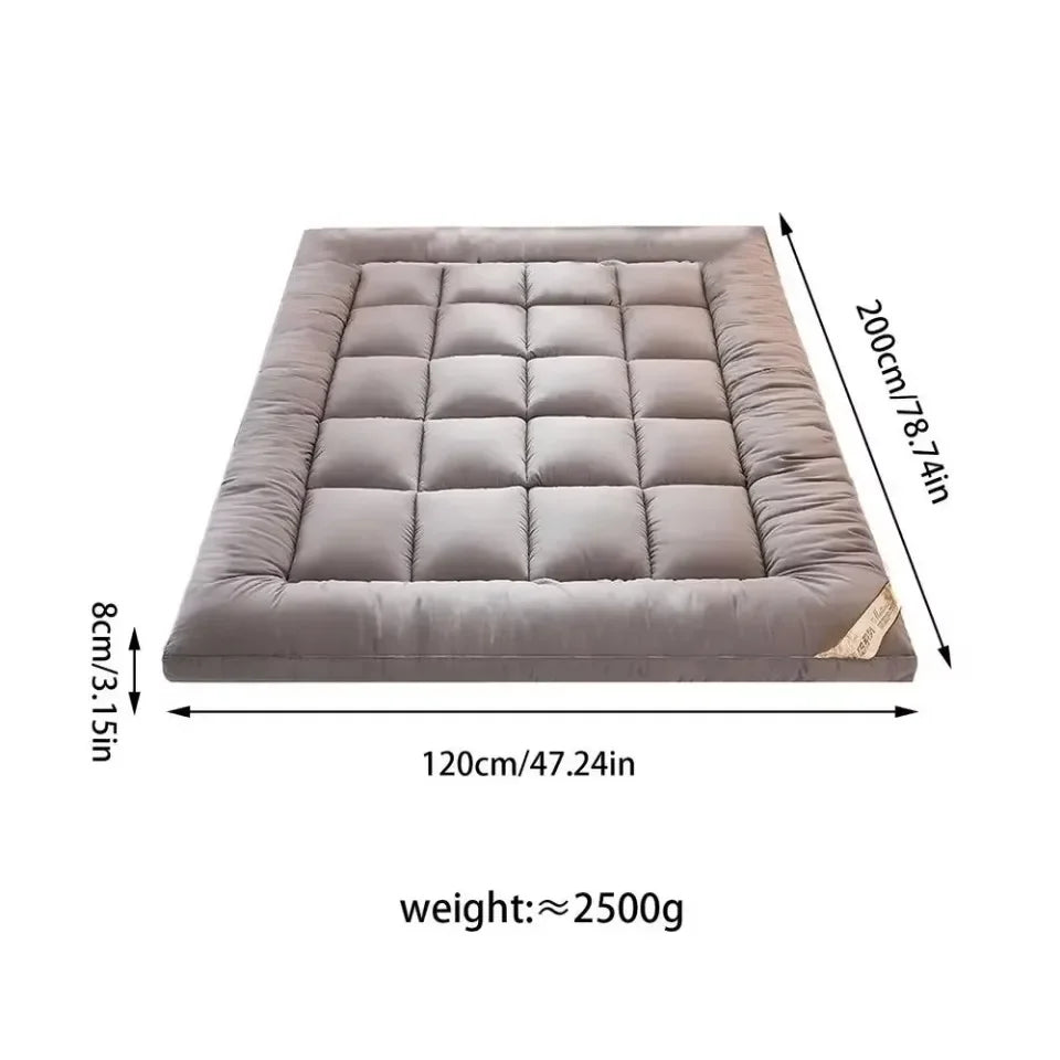 Matelas de lit pliable et doux pour dortoir d'étudiants, Tatami au sol enroulable, pour adulte, respectueux de la peau, respirant, épais