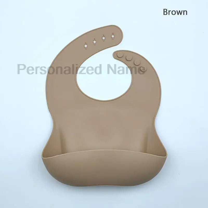 Bavoir en Silicone pour bébé et enfant en bas âge, imperméable, souple, avec poche de chargement, pour garçons et filles, Logo personnalisé gratuit
