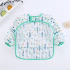 Bavoirs pour bébé, mignon, articles pour bébé, imperméable, manches longues, Smock artistique, tablier d'alimentation pour enfants