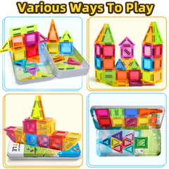 Construction de créateur de modèles de bricolage, ensemble de jouets de blocs de Construction magnétiques, jouets éducatifs Montessori pour blocs magnétiques, cadeaux pour enfants