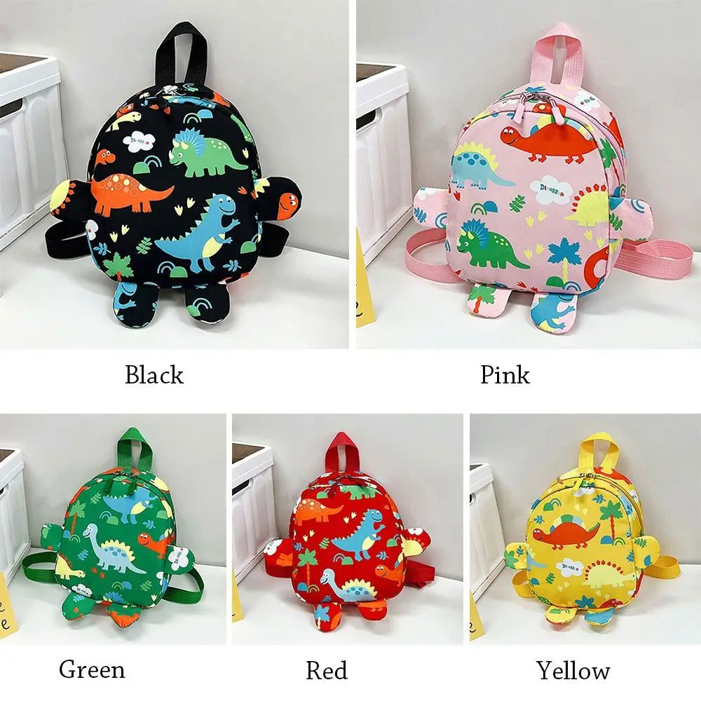 Sac à dos en nylon de dinosaure de dessin animé animal de maternelle, cartable pour enfants, petits sacs Kawaii d'école pour garçons et filles