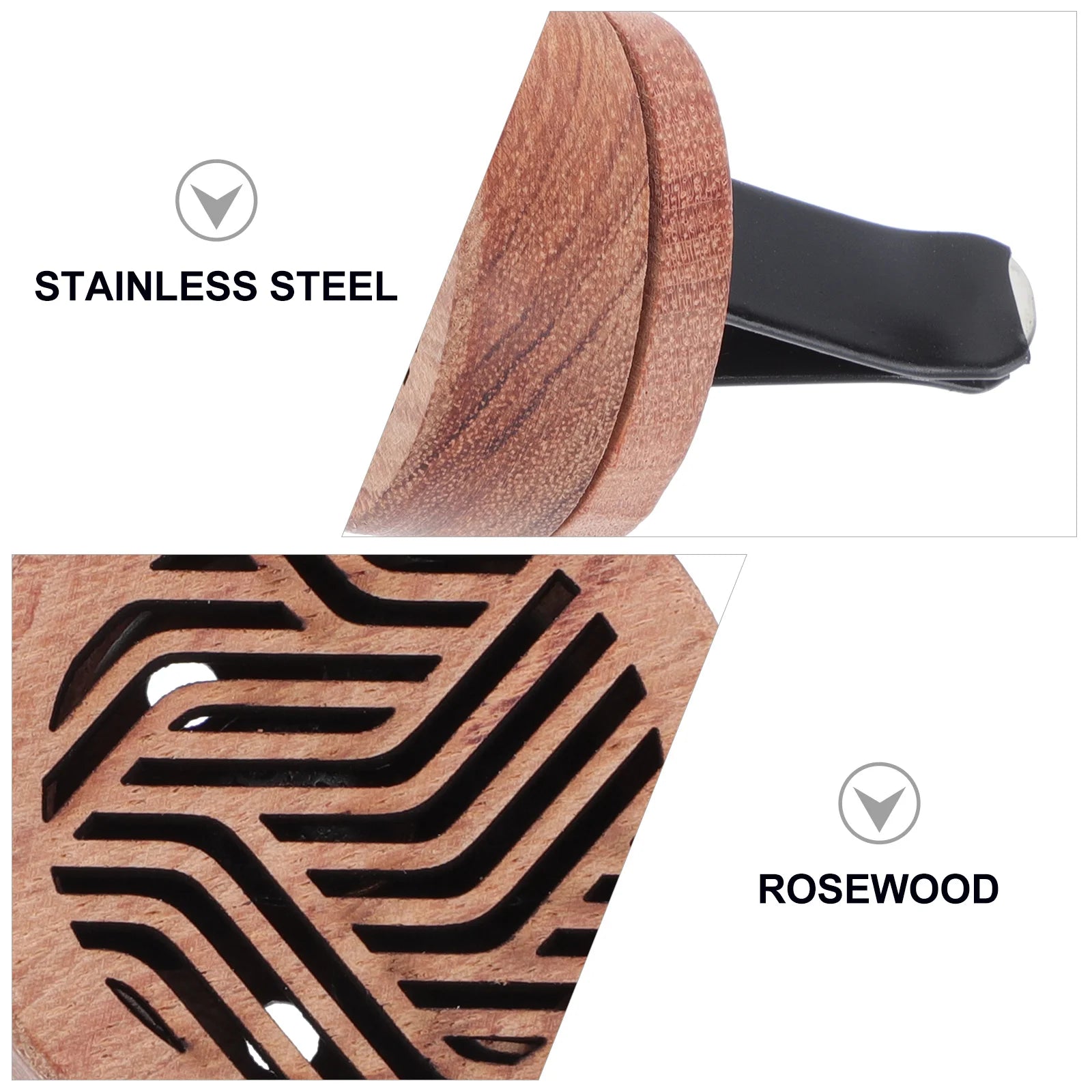 Diffuseur d'arôme huile essentielle diffuseur de voiture en bois sculpté diffuseur d'aromathérapie Clip de ventilation de voiture désodorisant de voiture rituels parfum