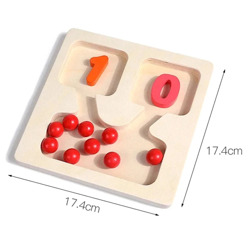Jouet mathématique en bois pour enfants, outils pédagogiques d'addition et de soustraction, formation à la pensée logique Montessori, jouets mathématiques, éducation préscolaire