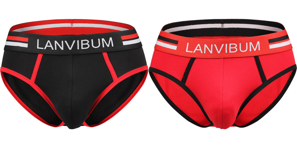 Ensemble 2 pièces - slips de sous-vêtements pour hommes en coton respirant jeunesse taille moyenne sous-vêtements pour hommes de grande taille slips d'été